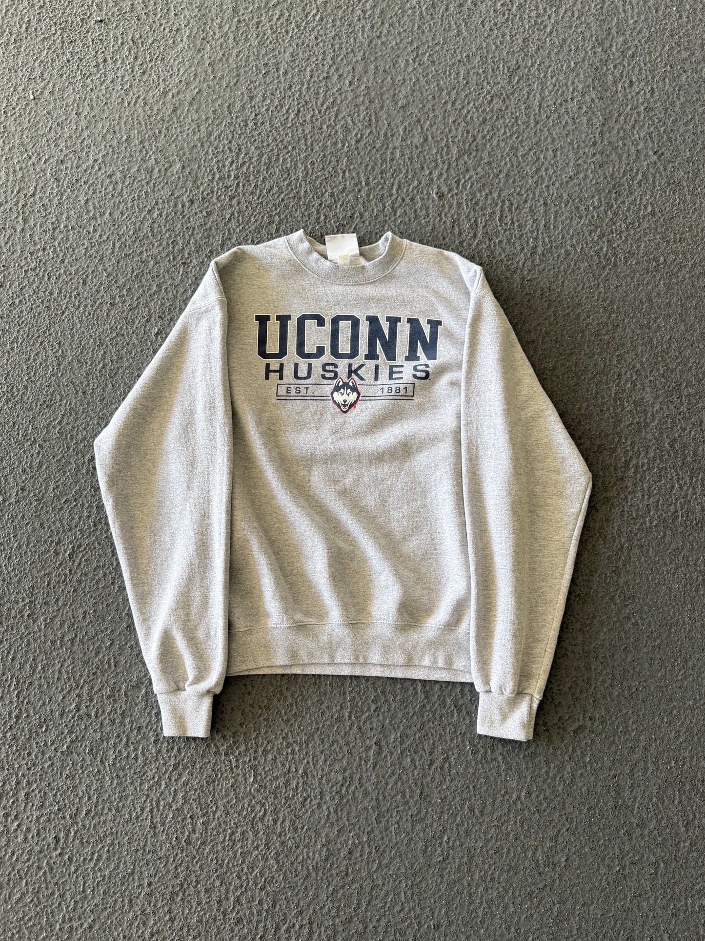 UCONN HUSKYS CREWNECK - L